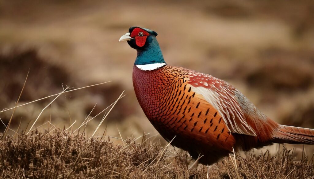 Pheasant Bird In The Scottish Higlands