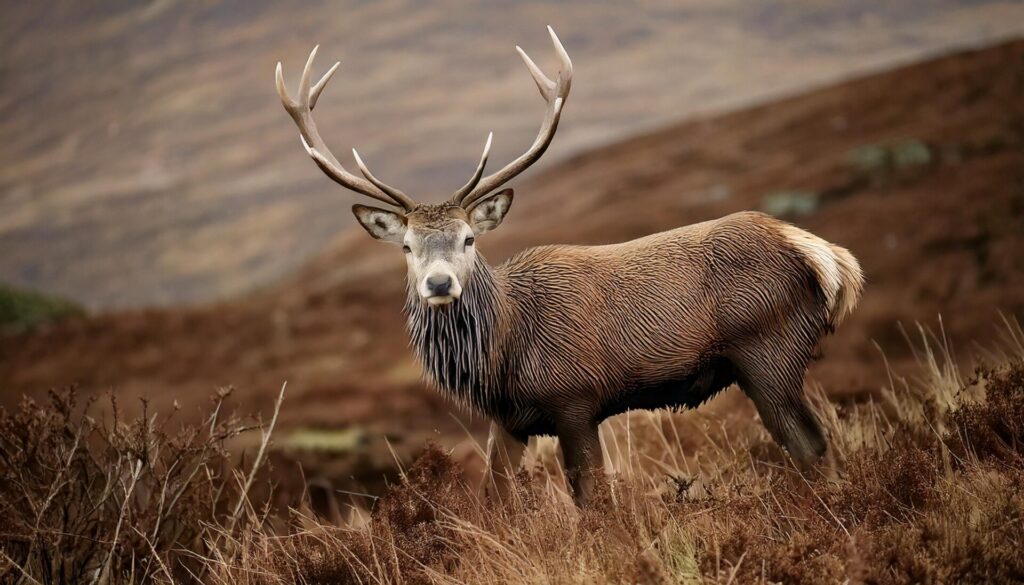 Stag In The Scottish Higlands